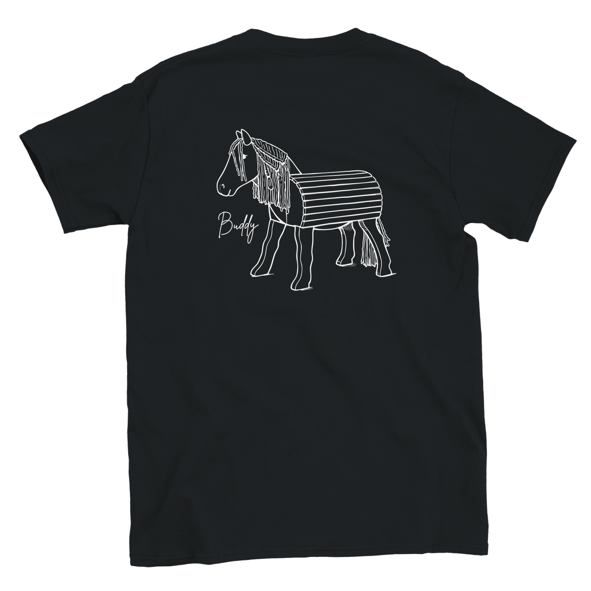 Buddy The Wooden Horse' - Kids Crew Neck T-shirt – My Wooden Horse