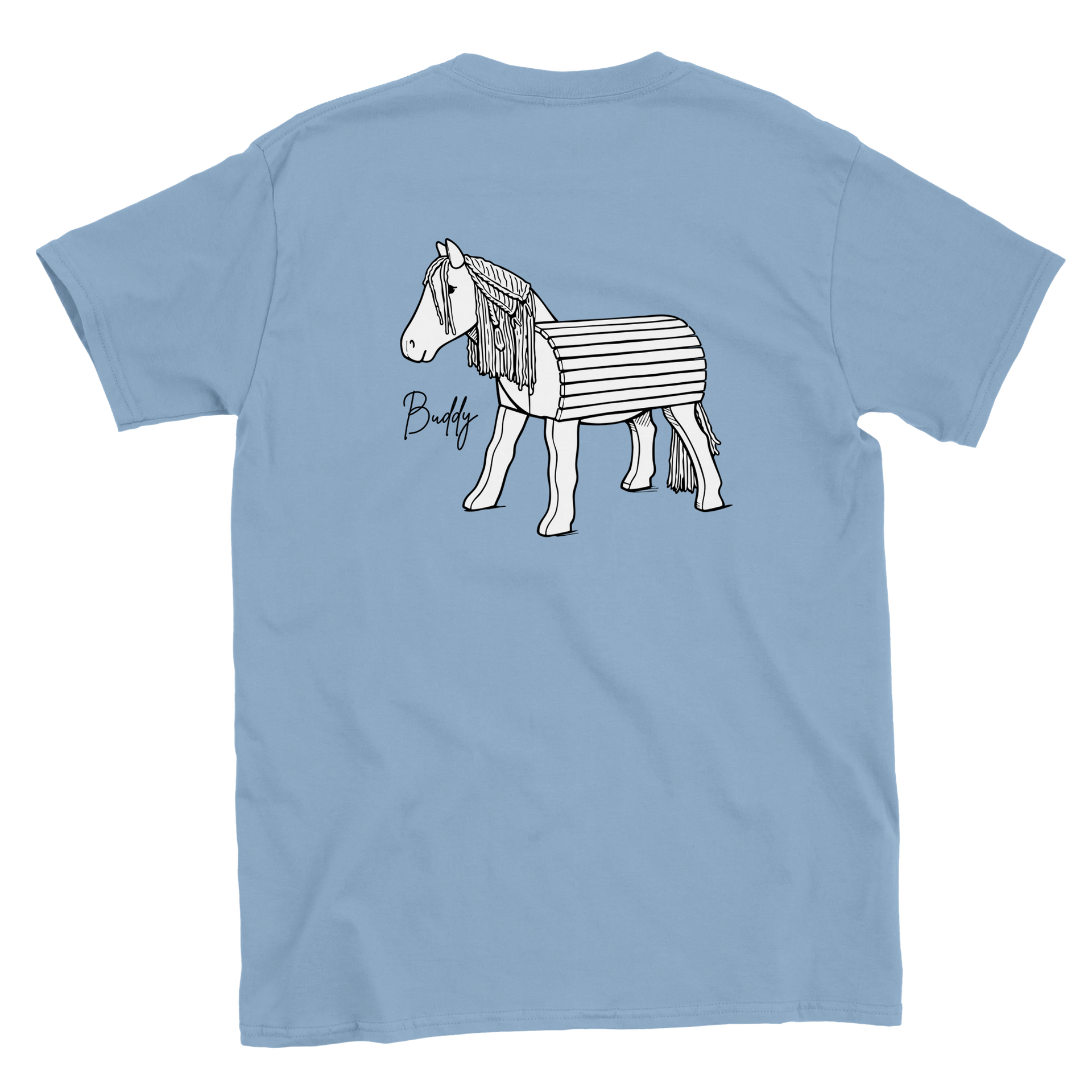 a*s様 ☆フラットヘッド☆ F-HLS001 HORSE HIDE SHIRT Buddy The Wooden Horse' - Kids Crew Neck T-shirt – My Wooden Horse